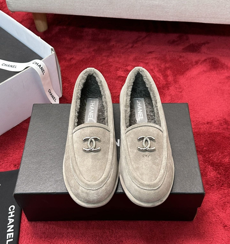 Ch*el leather shoes